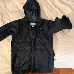 Columbia Black Waterproof Raincoat Outdoor Essential
